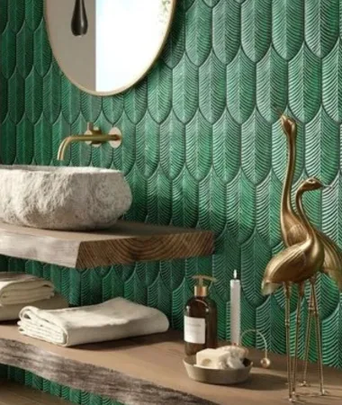 BSPL Handmade tile in gurgaon in Olive colour